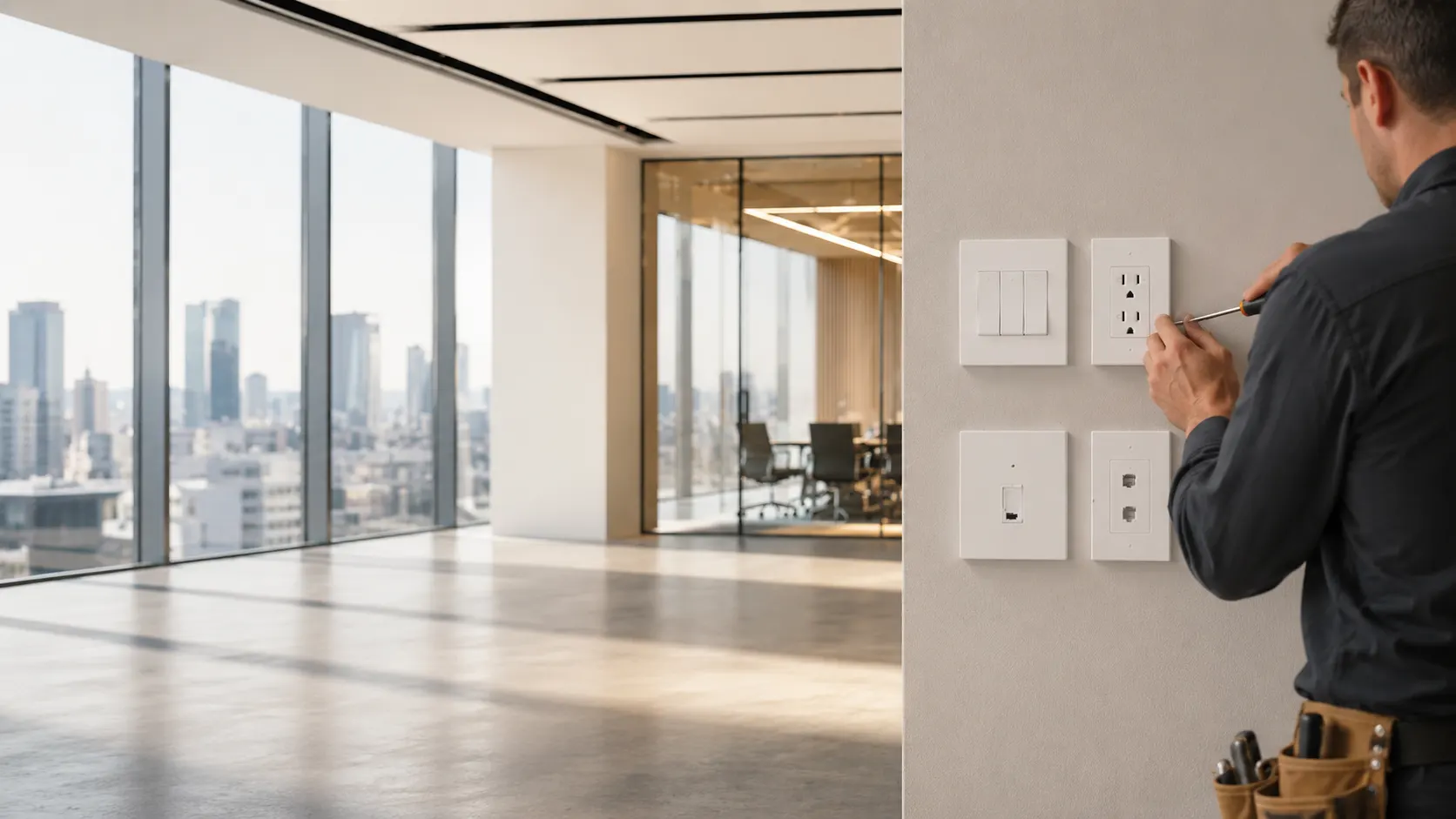 Instalación de productos eléctricos LEVITON en obra — Paramita Construcción distribuidor oficial en CDMX
